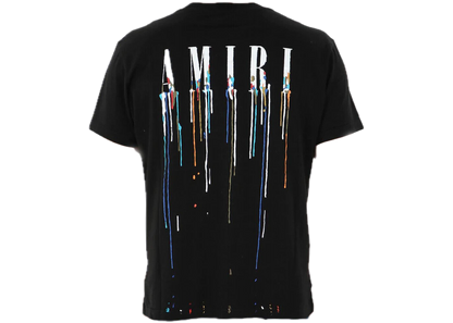 AMIRI Paint Drip Logo Tee Black