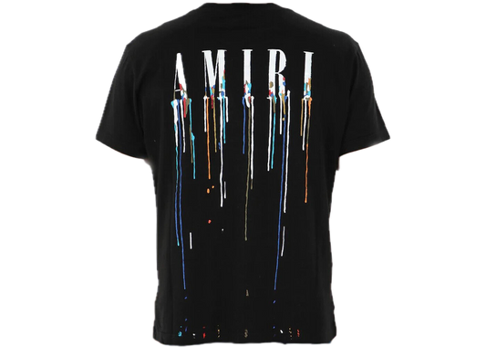 AMIRI Paint Drip Logo Tee Black