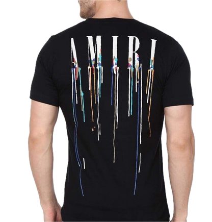 AMIRI Paint Drip Logo Tee Black