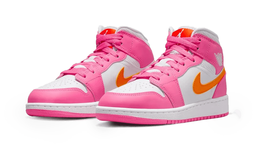 Jordan 1 Mid Pinksicle Safety Orange (GS)