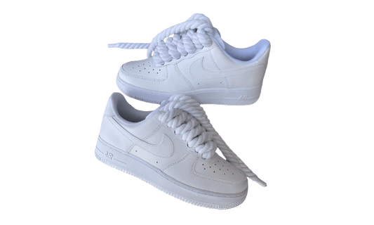 Nike Air Force 1 Low Triple White -WHITE ROPE LACE-